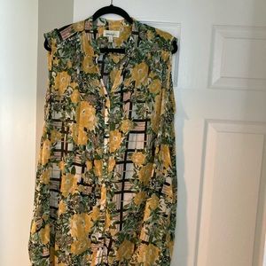 Porridge Floral Print Cotton Dress/Tunic